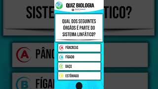 Quiz de perguntas e respostas de Biologia quiz biologia QUIZ 39 [upl. by Hedwiga]