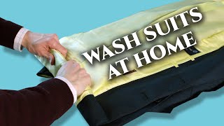 How to Wash Mens Suits at Home [upl. by Anetta]