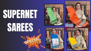 Super net Sarees On Offer By Anitha Reddy \\ Trends Block Prints\\ [upl. by Eila]