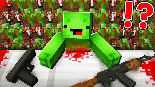 Why ZOMBIE Mikey and JJ ATTACKED Mikey and JJ in ZOMBIE APOCALYPSE   Minecraft Maizen [upl. by Sacci616]