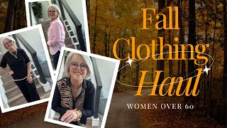 Fall Clothing Haul For Women Over 50  Chicos  Talbots  Walmart  Amazon  Hurry Sales End Soon [upl. by Adnohsad]