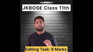 Editing Task for JKBOSE Class 11th 😱 study education examhacks jkbose jkboard [upl. by Haidebej]