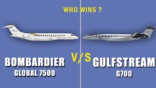 The comparison of Bombardier Global 7500 and Gulfstream 700 new beast USA Europe Canada [upl. by Duky]