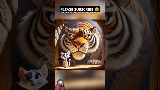 Tiger And Kittens Heart Touching Story 😔😭😱short catlover aicatstories [upl. by Ludovick]