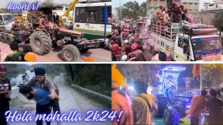 Hola Mohalla Shri Anandpur Sahib 2k24  kooner te atwalpala de tractor [upl. by Bounds]