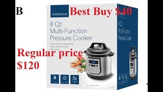 Insignia pressure cooker 40 Best Buy [upl. by Rheims745]