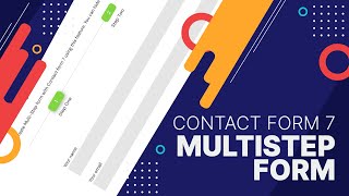 How to create a MultiStep form with Contact Form 7  StepbyStep Guide  Free WordPress Plugin [upl. by Wooldridge]