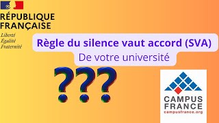 Campus France la loi du silence quotaccepte ou refus quotpar votre université [upl. by Ybot]