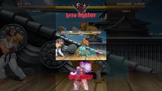 ICE RYU vs SUPREME SAGAT  The most epic fight ever made  mugen dc shortsvideo [upl. by Lamee]