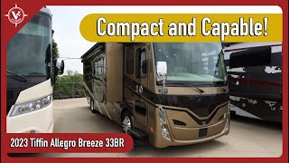 The Shortest Tiffin Class A Motorhome  2023 Tiffin Allegro Breeze 33 BR [upl. by Ailiec40]