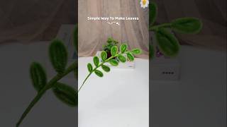 Simple leaf tutorial  how to make a leaf with pipe cleaners handmade diytutorial [upl. by Yngiram244]