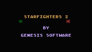 Starfighters 2 19XX by Genesis Software — Atari 8bit — Gameplay [upl. by Care]