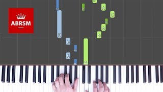 Der Tag ist vergangen  ABRSM Piano Grade 3 2017 amp 2018 C2  Synthesia live keys tutorial [upl. by Orville]