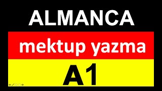 A1 Almanca Sınavı Mektup Örnekleri ve Pratikleri  Kolayca Öğrenin 💌📚 [upl. by Annoek]