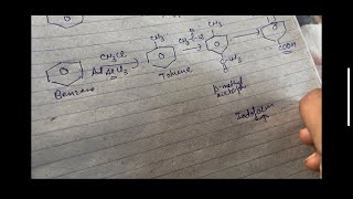 Conversion of Benzene to pmethylbenzoic acid [upl. by Teria]