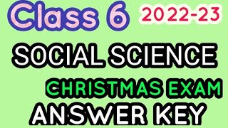 second Term exam question paper class 6 social science answer key 202223 [upl. by Akirrehs]