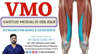 Vastus Medialis VMO exercises for knee pain  Knee strengthening  Post knee surgery Hindi [upl. by Ahsinhoj127]