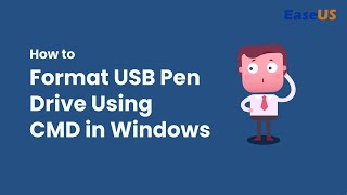 How to Format USB Pen Drive Using CMD [upl. by Akkim806]