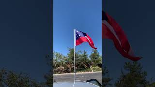 First national confederate flag stars and bars flying [upl. by Ellehc677]