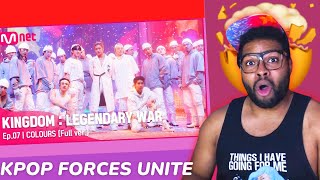 ATEEZ BTOB and SKZ Join Forces 🤯  Mayfly Rap Unit  Colours  KINGDOM Round 3  REACTION [upl. by Hezekiah553]