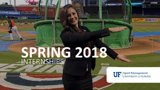 Sport Management Internships Spring 2018 [upl. by Stratton]