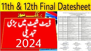 Date sheet 1st year 2nd year 2024  date sheet 2024 [upl. by Eireva]