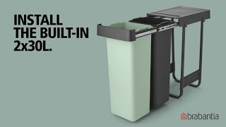 HOW TO – Install the Sort amp Go Built in Bin 2 x 30L  Brabantia [upl. by Accissej]