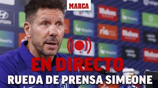 Rueda de prensa de Simeone previa al partido de Copa frente al Real Madrid EN DIRECTO  MARCA [upl. by Tehcac]