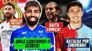 GABIGOL é do CRUZEIRO l SÉRGIO RAMOS VOLTANDO ao REAL l ZUBIMENDI na PREMIER l FLAMENGO é [upl. by Dwayne]