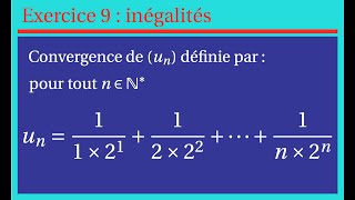 Exercice 9  inégalités  Terminale  PCSI  MPSI [upl. by Anita]