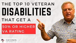 Get at Least a 50 VA RATING with These Disabilities [upl. by Selma]