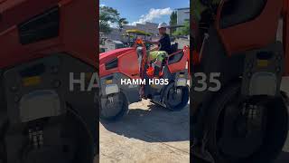 New delivered HAMM Tandem Roller HD35VV machine asphaltroller [upl. by Ulrike]