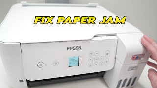 How to Fix Paper Jam on Epson EcoTank ET2800 Printer [upl. by Nor]