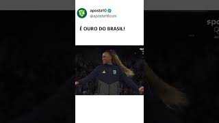 REBECA ANDRADE É OURO Impossivel não se emocionarrebeca ouro olimpiadas [upl. by Eanrahc]