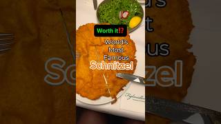 Tried the most famous schnitzel in world🍽️ schnitzel vienna food foodie travel figlmuller [upl. by Selby]