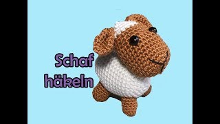 Schaf häkeln  Amigurumi Häkelanleitung [upl. by Rekab785]