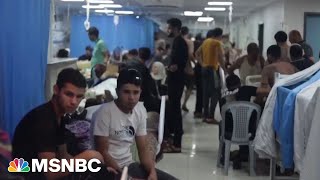 Gazan civilians evacuate hospitals as Israeli forces move in [upl. by Aisekal]