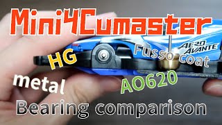 【Mini4WD】Bearing verification latest informationHG · AO 620 etc【Mini4Cumaster】 [upl. by Eecyal]