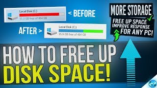 🔧 How to FREE Up More than 30GB Of Disk Space in Windows 10 8 or 7 [upl. by Delcine]