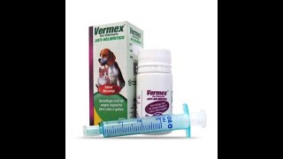 Vermífugo Oral Vermex 20ml Líquido Para Cães e Gatos Filhotes e Adultos [upl. by Aneelas993]