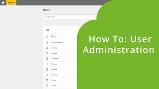 How to Administer User in UCS Univention Corporate Server [upl. by Benni]