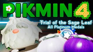 Pikmin 4 Trial of the Sage Leaf All Platinums Stream Highlights [upl. by Pall]