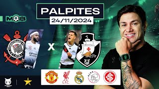 PALPITES DE FUTEBOL PARA O DIA 24 11 2024  BILHETE PRONTO DOMINGOU NO MUNDO BET [upl. by Cardew663]