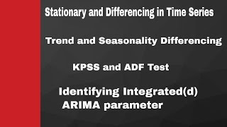 Stationarity and Differencing in Time Series [upl. by Mosley]