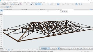 COMMENT DESSINER UNE CHARPENTE SUR ARCHICAD [upl. by Certie]