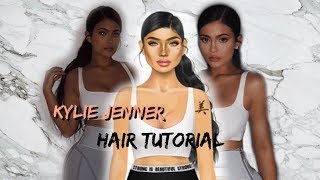 Kylie Jenner Ponytail Hair tutorial Stardoll\USED ALL 3 SETS [upl. by Ilrebmyk]