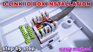 d link io box punching tutorial  keystone installation  io color coding  Bala Computer Services [upl. by Ande]