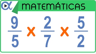 ✖️ MULTIPLICACIÓN de 3 FRACCIONES 👉 con Diferente Denominador [upl. by Kolnick861]