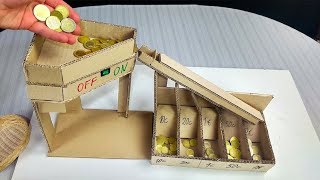 How to make an Automatic Coin Sorting Machine from Cardboard [upl. by Esinad247]