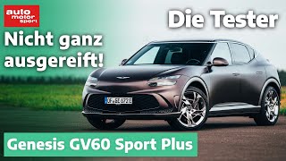 Genesis GV60 Sport Plus PowerStromer mit Ecken und Kanten  Test  auto motor und sport [upl. by Arikehs]